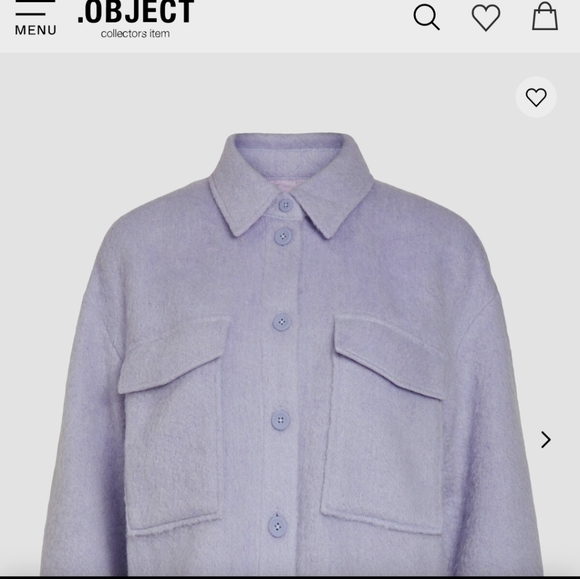 .Object Orchid Bloom Boxy Fit Purple Shacket Jacket Medium - Picture 4 of 16